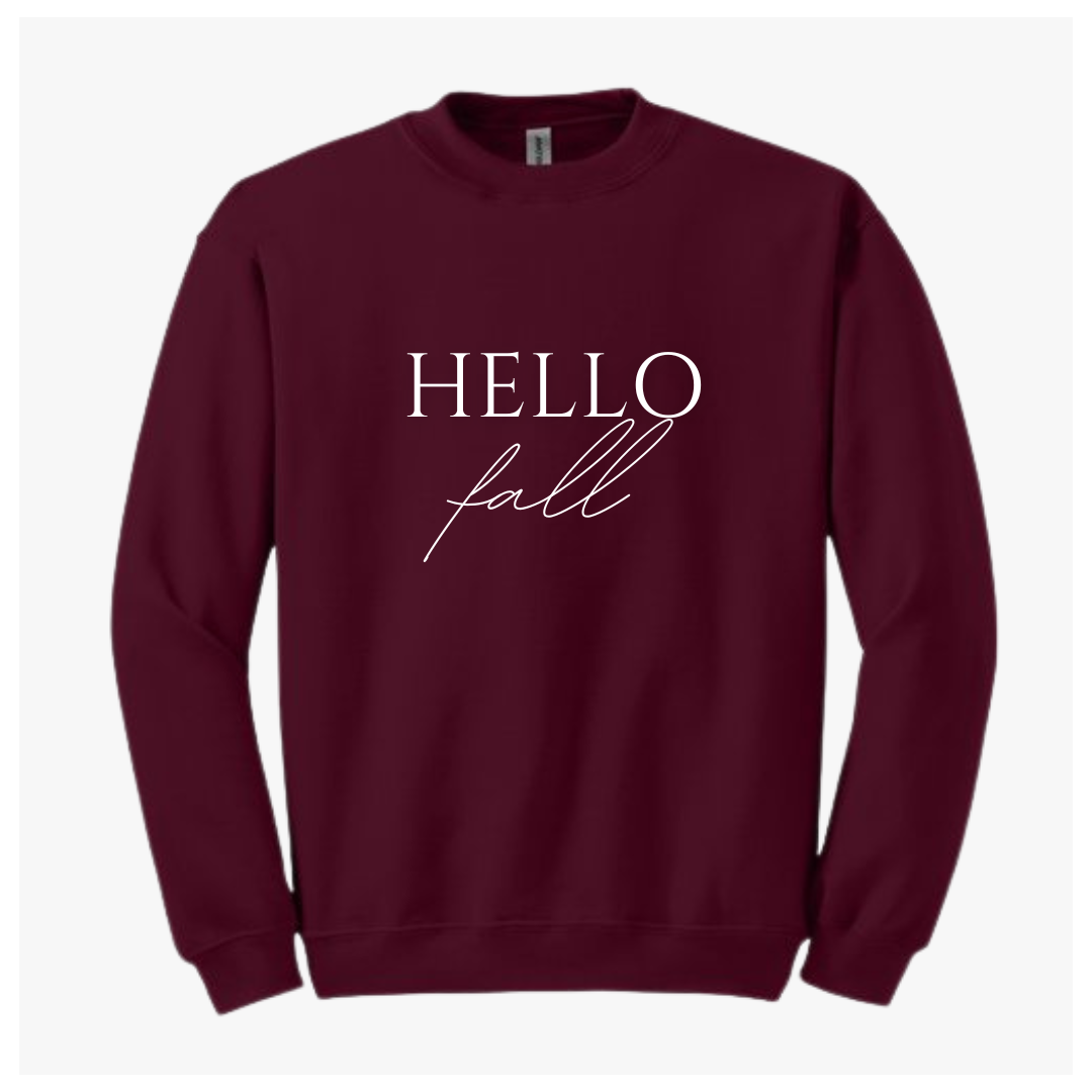 Sweatshirt- HELLO fall